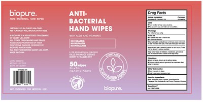 Antiseptic Wipe (Biopure Berry Strawberry Hand Wipes)